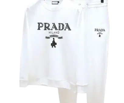Prada White Tracksuit Graffiti White