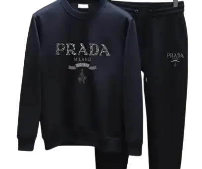 Prada White Tracksuit Graffiti Black
