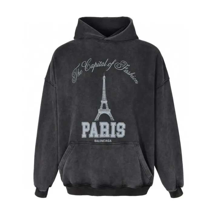Balenciaga Hoodie Grey White 2026 | Drip Kickz Balenciaga Hoodie Grey White