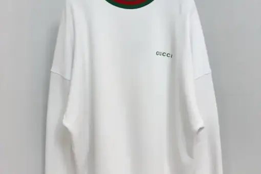 Gucci Cotton Piquet Sweatshirt White