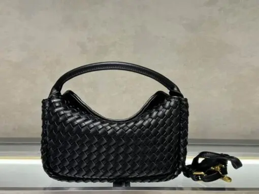 Bottega Veneta Cobble Top Handle Bag Black 2026 | Drip Kickz Bottega Veneta Cobble Top Handle Bag Black – luxury Intrecciato leather handbag