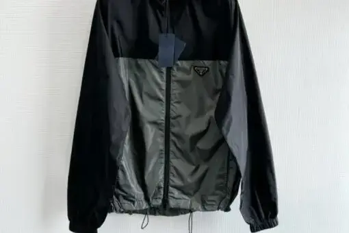 Prada Track Jacket Black Grey