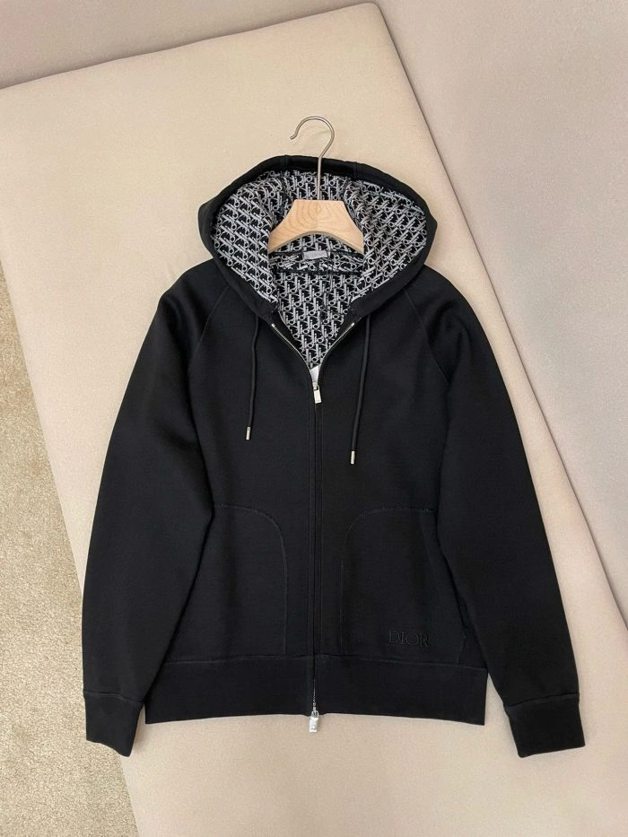 Dior Zip Hoodie Black 2026 | Drip Kickz Dior Zip Hoodie Black