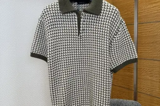LV Damier Signature Polo T-Shirt White