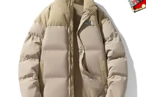 The North Face Puffer Jacket Sage Beige
