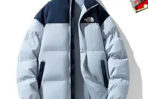 The North Face Puffer Jacket Pale Blue