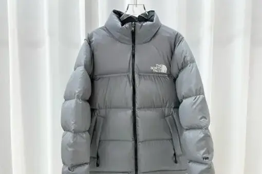 North Face Nuptse Jackets Gray