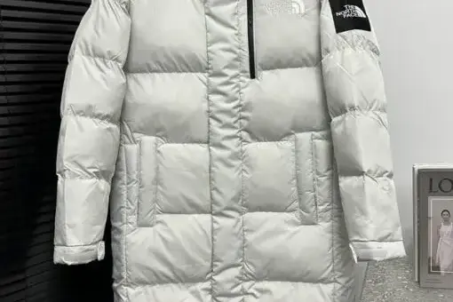 The North Face Long Puffer Jacket White