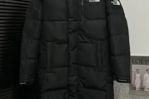 The North Face Long Puffer Jacket Black