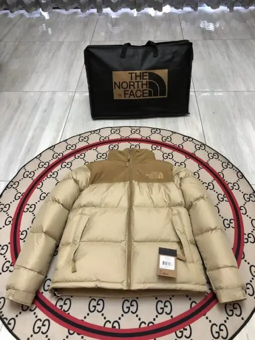 The North Face Nuptse 600 Puffer Jacket Beige Brown 2026 | Drip Kickz The North Face Nuptse 600 Puffer Jacket Beige Brown