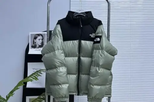 The North Face Nuptse Jacket Moss Green/Black