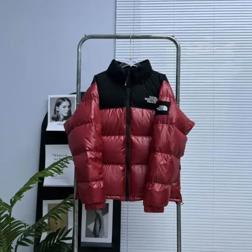 The North Face Nuptse Jacket Maroon/Black 2026 | Drip Kickz The North Face Nuptse Jacket Maroon/Black