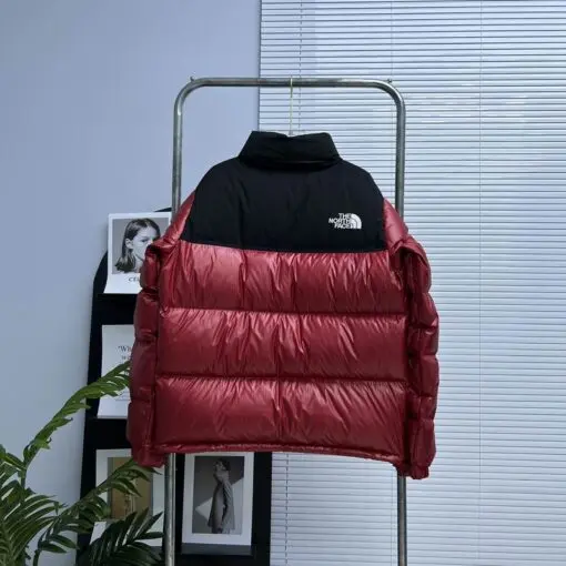 The North Face Nuptse Jacket Maroon/Black 2026 | Drip Kickz The North Face Nuptse Jacket Maroon/Black - Image 2