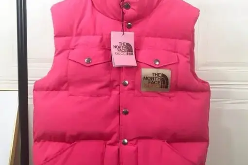 Gucci x The North Face Padded Vest Hot Pink