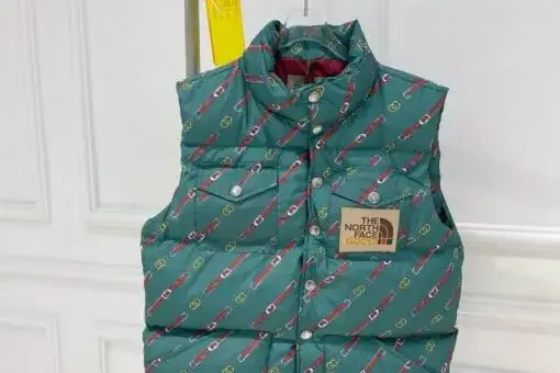 Gucci x The North Face Padded Vest Green