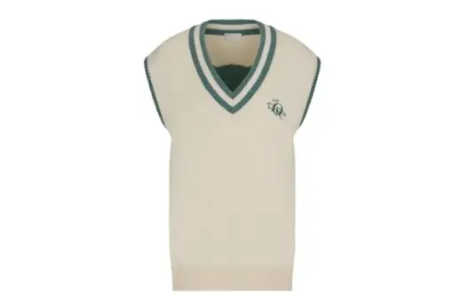 Dior x CACTUS JACK Oversized Sleeveless Sweater Ecru