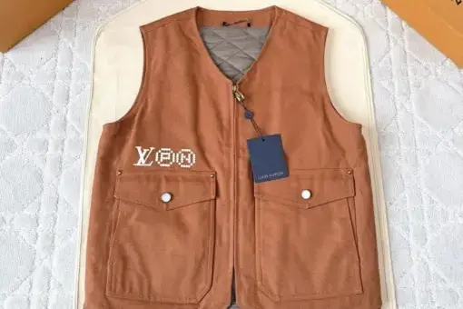 LV Vest Leather Brown