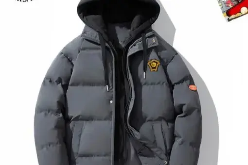 Versace Down Puffer Jacket Grey