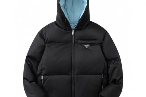 Prada New Puffer Jacket Black & Blue