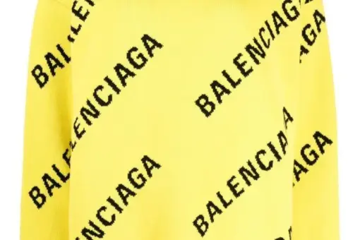 Balenciaga Allover Logo crew-neck jumper