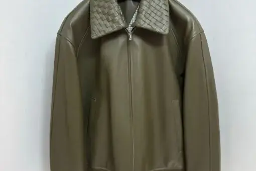 Bottega Veneta Bomber Jacket Olive Green