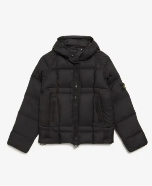 Stone Island Opaque Nylon Tela Goose Down Jacket Black 2026 | Drip Kickz Stone Island Opaque Nylon Tela Goose Down Jacket Black