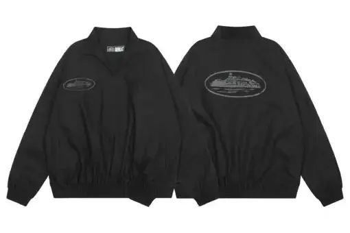 Corteiz Alcatraz Jacket Black streetwear