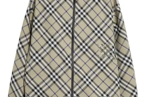 Burberry Reversible Check Jacket In Beige