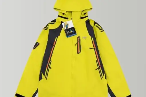 ARCTERYX Windbreaker Yellow Black GORE-TEX front view