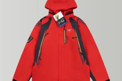 ARCTERYX Windbreaker Red GORE-TEX front view