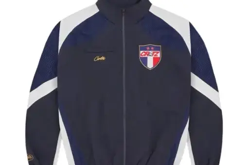 Corteiz France Olympic Shuku Jacket Navy/White