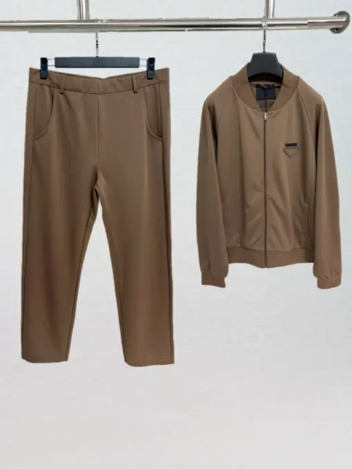Prada Tracksuit Brown 2026 | Drip Kickz Prada Tracksuit Brown