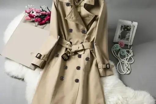Burberry Trench Coat Women Cream luxury style