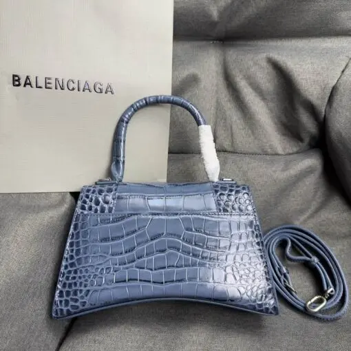 Balenciaga Hourglass Bag Gray Crocodile 2026 | Drip Kickz Balenciaga Hourglass Bag Gray Crocodile - Image 2