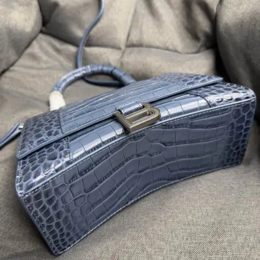 Balenciaga Hourglass Bag Gray Crocodile 2026 | Drip Kickz Balenciaga Hourglass Bag Gray Crocodile - Image 3