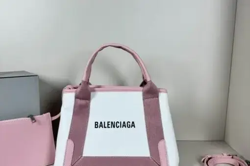 Balenciaga Handbag Large White & Pink