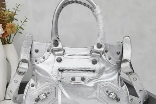 Balenciaga Handbag Large Silver