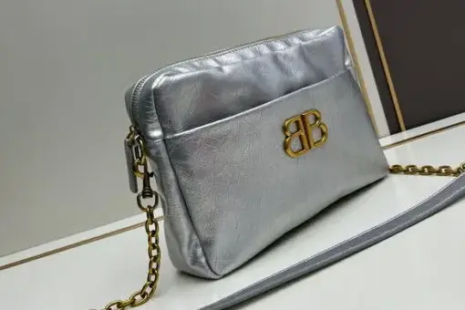 Balenciaga Single Shoulder Bag Silver