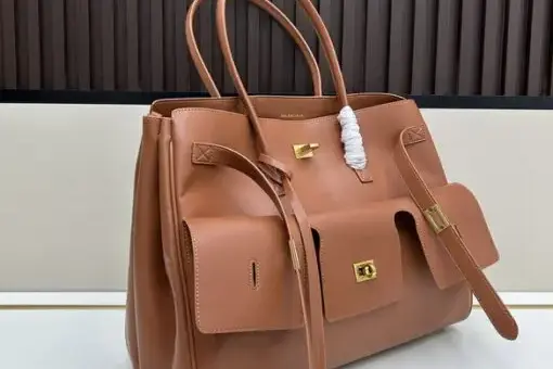 Balenciaga Belair Carry Brown