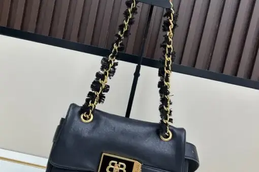 Balenciaga Single Shoulder Bag Black M2