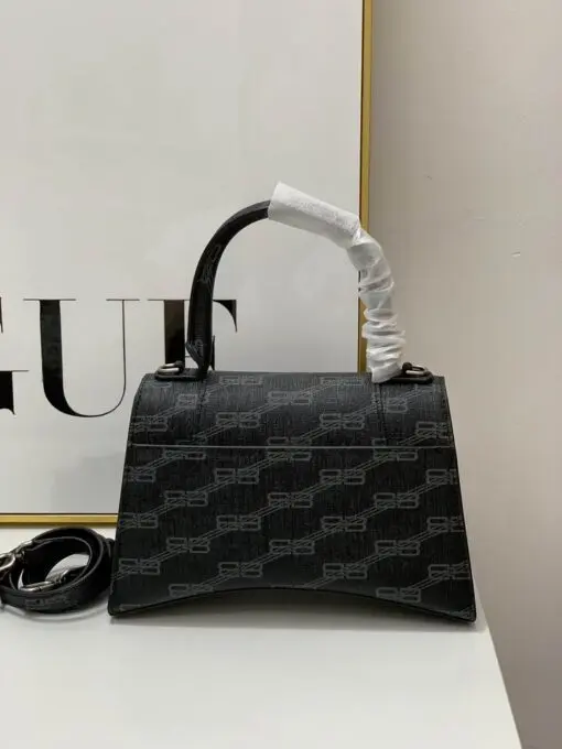 Balenciaga Hourglass BB-Monogram Small Handbag Black 2026 | Drip Kickz Balenciaga Hourglass BB-Monogram Small Handbag Black - Image 3
