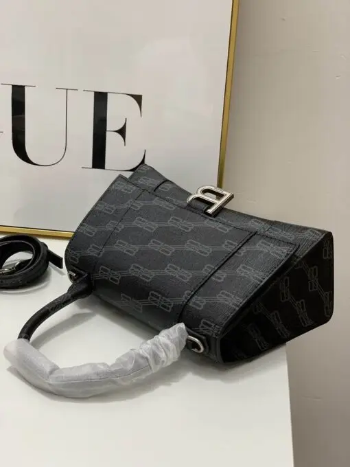 Balenciaga Hourglass BB-Monogram Small Handbag Black 2026 | Drip Kickz Balenciaga Hourglass BB-Monogram Small Handbag Black - Image 2