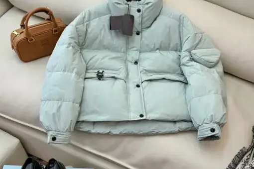 Prada Down Jacket Alice Blue