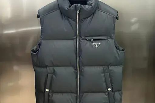 Prada Down Vest Navi Blue