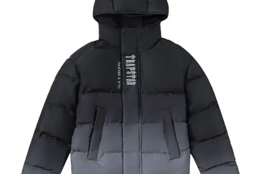 Trapstar Decoded Hooded 2.0 Puffer Jacket Black Gradient