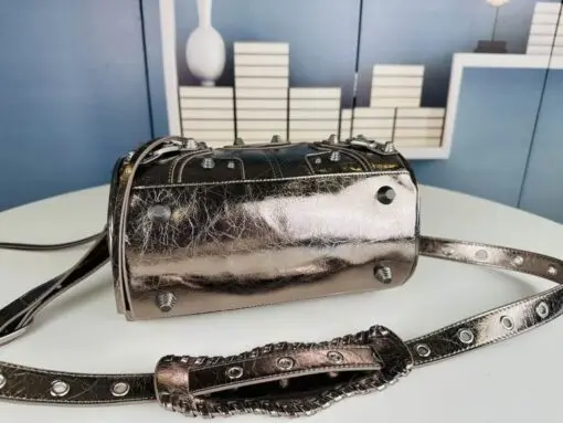 Balenciaga Cagole Bag Leather Grey 2026 | Drip Kickz Balenciaga Cagole Bag Leather Grey - Image 3