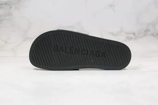 Balenciaga Slippers Pure Black Green Logo 2026 | Drip Kickz Balenciaga Slippers Pure Black Green Logo - Image 4
