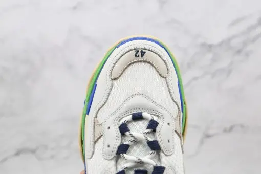 Balenciaga Triple S White Blue Green 2026 | Drip Kickz Balenciaga Triple S White Blue Green - Image 4