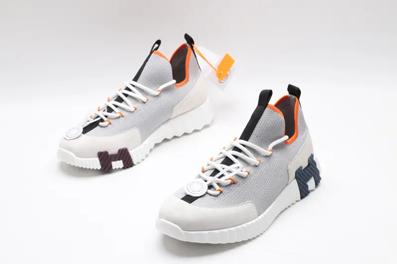 Hermes Sneakers Grey/Off-White 2026 | Drip Kickz Hermes Sneakers Grey/Off-White - Image 3