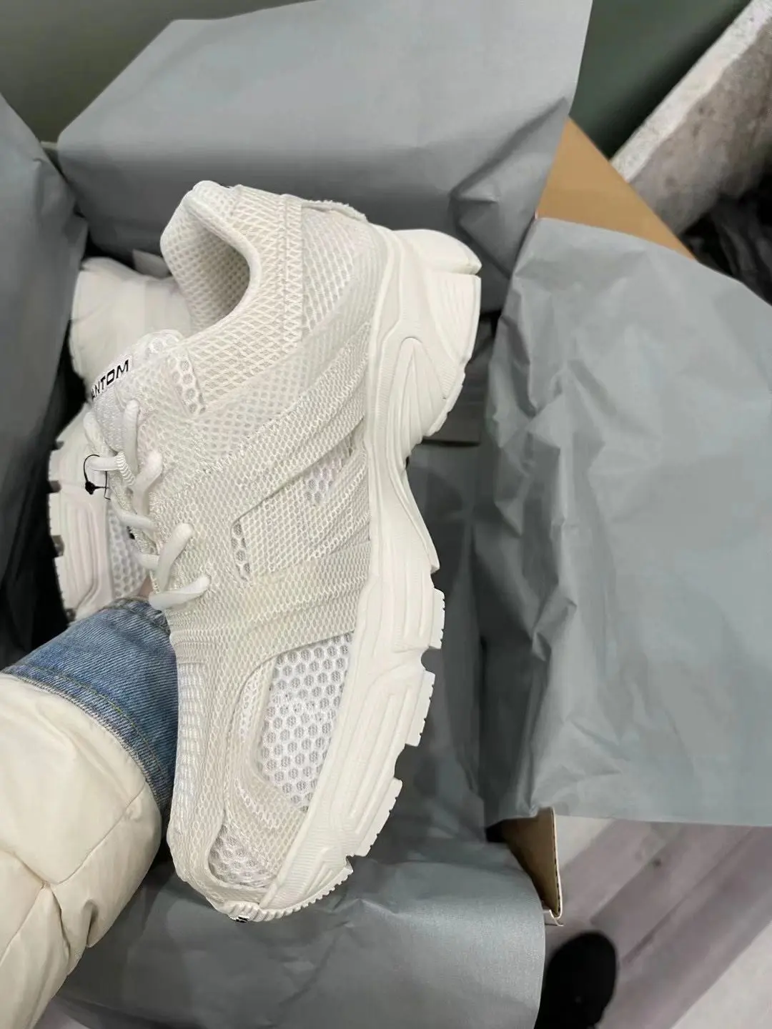BALENCIAGA Phantom White – Iconic Technical Mesh Luxury Sneakers 2026 | Drip Kickz BALENCIAGA Phantom White – Iconic Technical Mesh Luxury Sneakers - Image 3